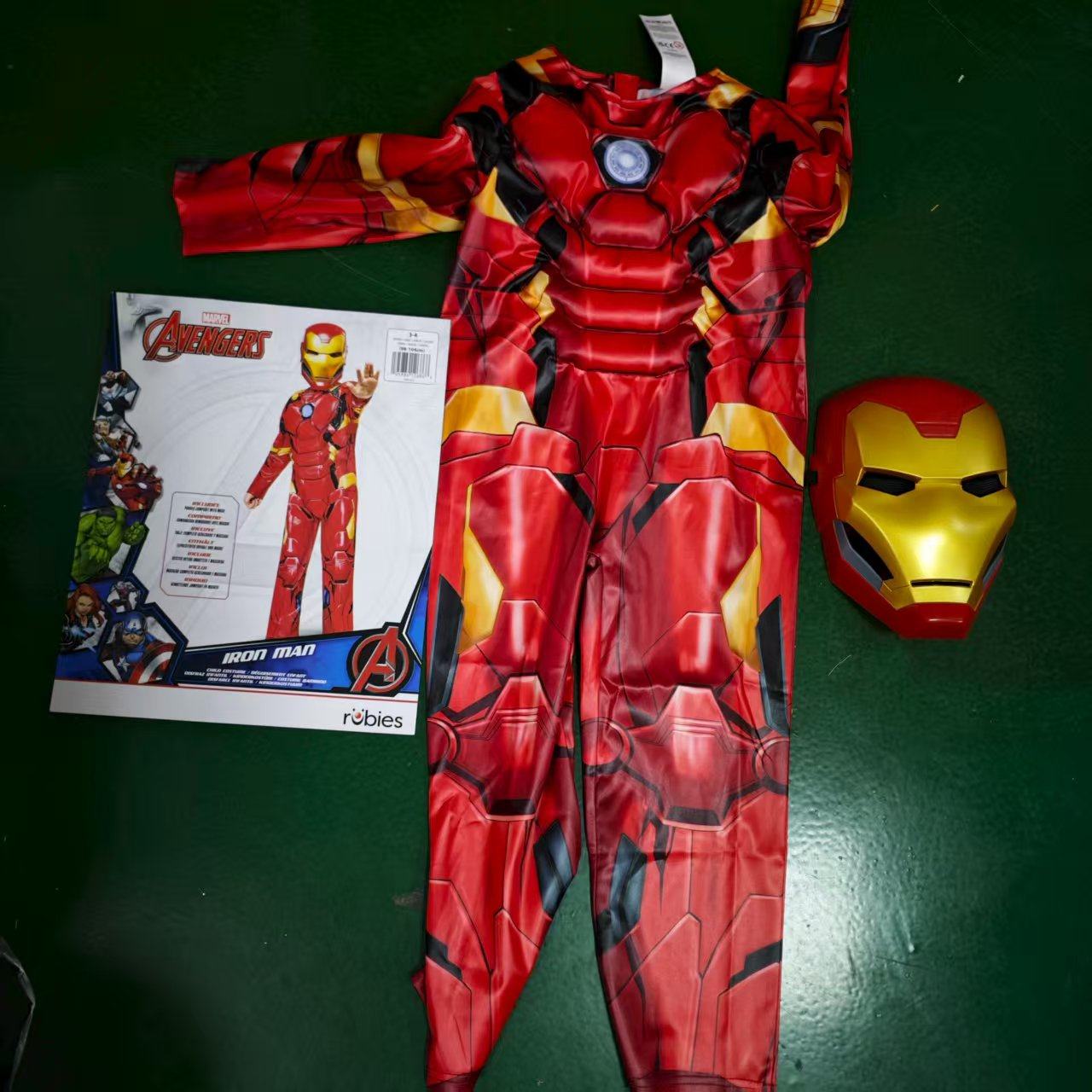 带包装儿童豪华裤子款 钢铁侠 绿巨人 带面具 Iron Man Hulk