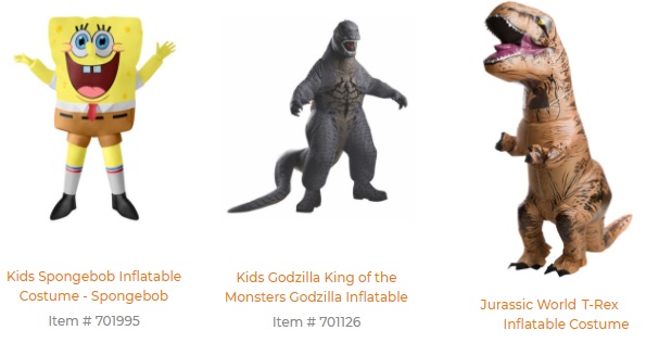 儿童成人充气套装霸王龙哥斯拉