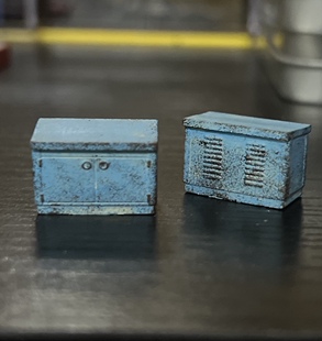 1/64供电箱变压器模型64比例场景配件摆件电表箱