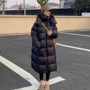 白鹅绒云朵泡芙羽绒服女2025冬季新款韩版宽松显瘦加厚中长款外套