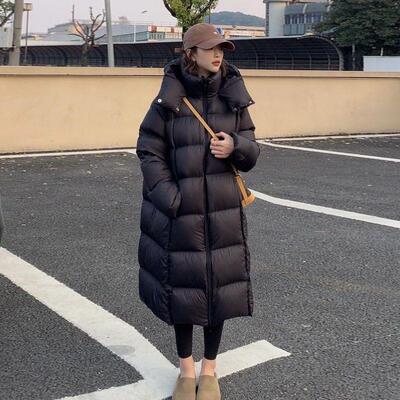 白鹅绒云朵泡芙羽绒服女2025冬季新款韩版宽松显瘦加厚中长款外套