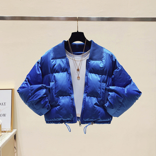 2024秋冬新款韩版宽松ins网红短款棉服外套小个子法式面包服女潮