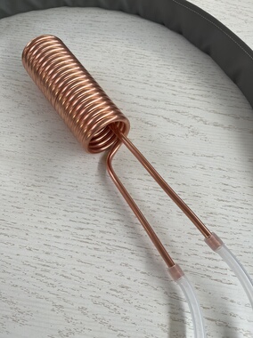 紫铜加热水柴暖水循环加热器水暖垫配件