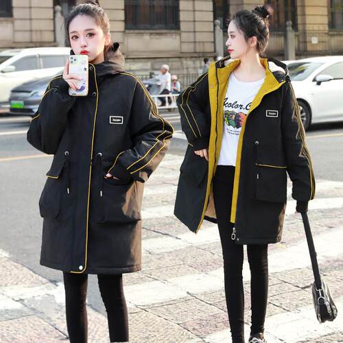 胖MM加绒加厚大码棉服