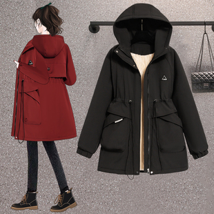 简约宽松显瘦洋气减龄加绒帅气棉衣女 新款 胖MM大码 棉服2025年冬装