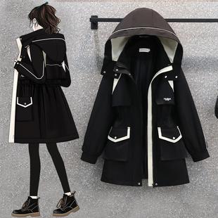 胖MM大码女装2025年春季新款高端减龄宽松显瘦防水冲锋衣风衣外套