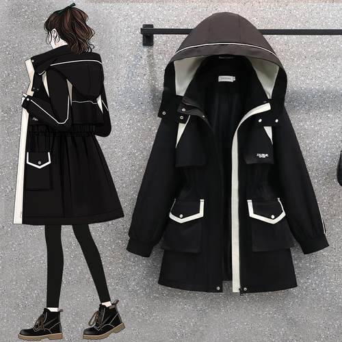 胖MM大码女装2025年春季新款高端减龄宽松显瘦防水冲锋衣风衣外套