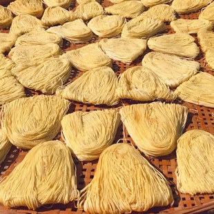 千岛湖日晒面手工面条纯手工炒面专用熟面条农家碱水面独立包装