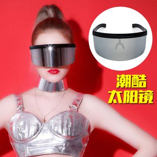 促销舞依芭夜店酒吧演出大框帽子眼镜个性面罩太阳镜时尚流行墨镜