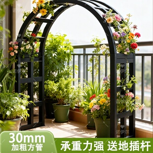 新款爬藤架拱门园艺拱门花架花园公园庭院别墅植物攀爬支架月季架
