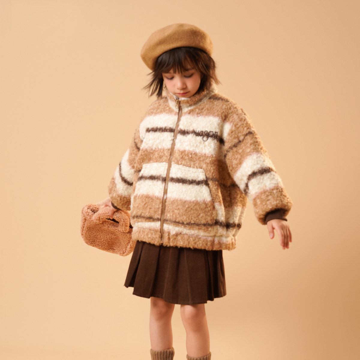 半芭女童外套2025秋冬装新款洋气男女孩同款夹棉加厚羊羔毛棉衣,童装/婴儿装/亲子装,普通外套,淘宝优惠券,粉丝福利购,淘宝优惠卷