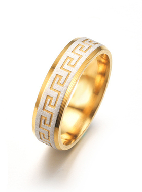 钛钢戒指新泱钛钢简约