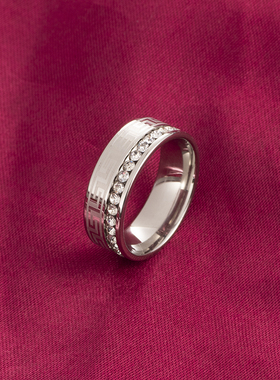 潮流单排小钻戒指新款不褪色对戒