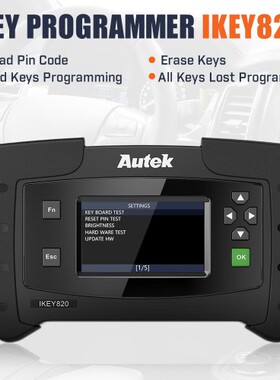 Autek IKey820 OBD2 Car Key Programmer Support All Key Lost