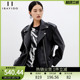 傲丝度黑色皮衣外套女新款 高级感机车服宽松休闲夹克上衣 秋装