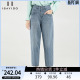 小个子长裤 傲丝度宽松水洗牛仔裤 高腰显瘦萝卜裤 新款 子 女秋季