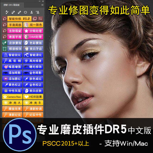 PS智能专业磨皮插件DR5中文版