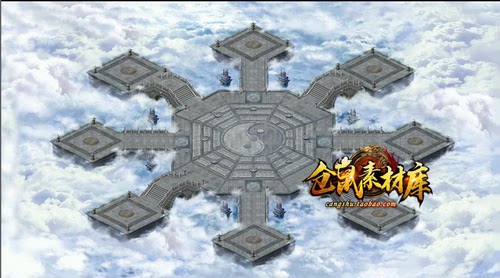 传奇地图素材  太极八卦阵 高清 独立地砖 完整封边 带原图DT377