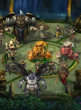 传奇怪物素材 夺宝进阶怪物 系列 360张  PNG  格式GW146