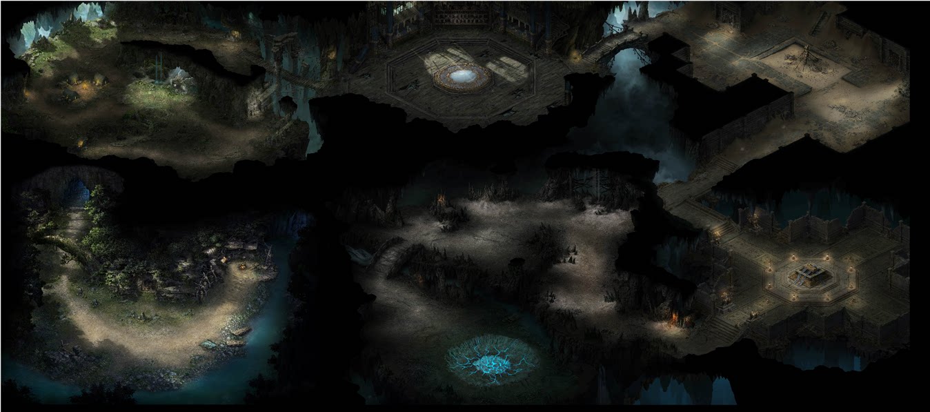 传奇地图 鬼吹灯系列 龙岭迷窟 高清地砖 无缝完边 素材dt330