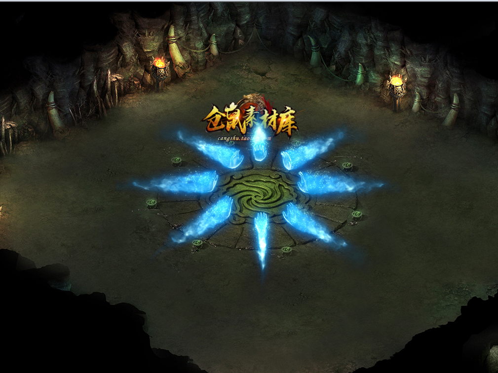 传奇技能素材 冰掌如来手 八方向战 技能素材 png格式jn372