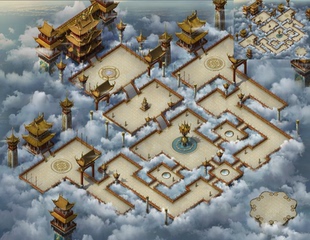 传奇地图素材  玉皇殿 独立地砖 完整封边 带美术原画 DT290