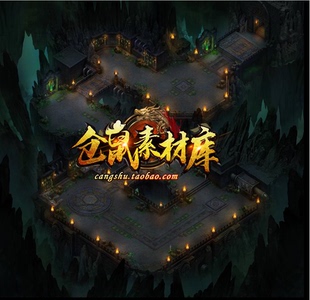 传奇地图素材 混世魔窟 高清独立地砖  套图 完整封边  DT207