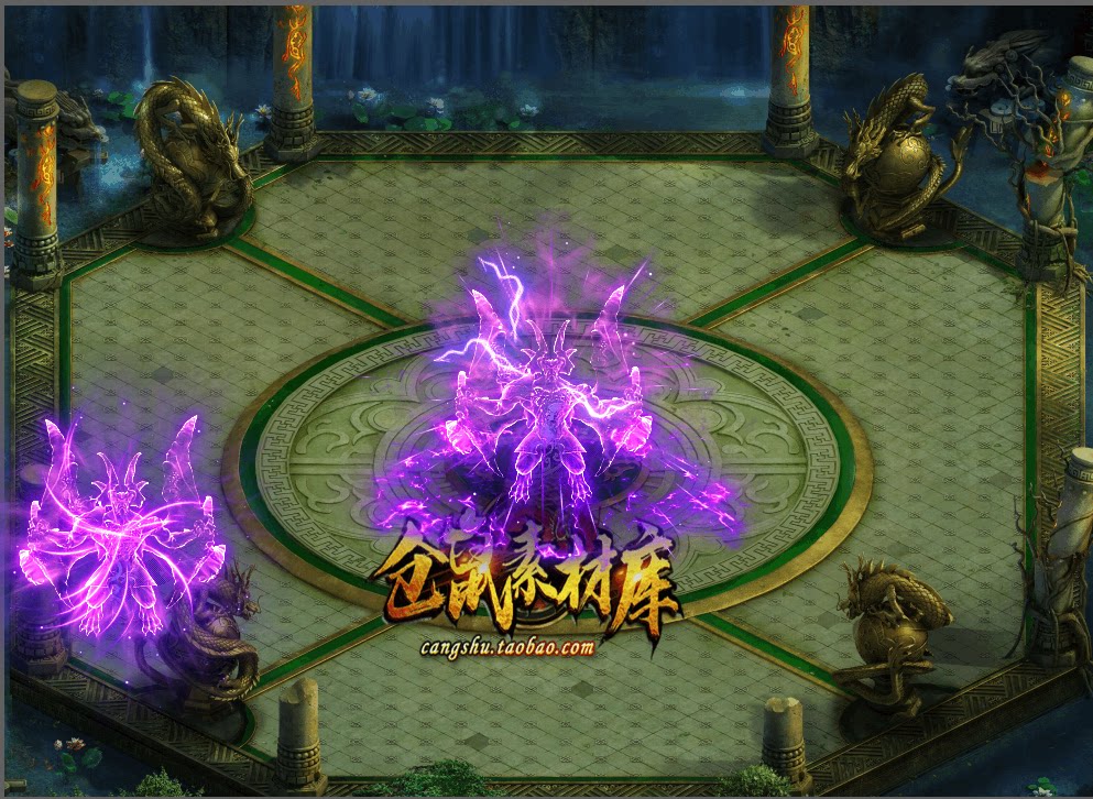 传奇技能素材 神龙暴怒 目标播放 PNG 格式 高清JN282