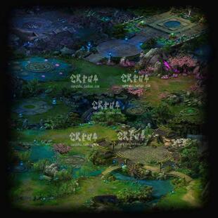 传奇地图素材 苗寨密林 高清 真彩 独立无缝封边 带原画 DT744