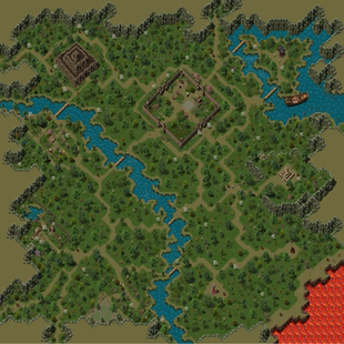 传奇地图素材 洪荒大陆  高清动态独立地砖无缝封边  DT660