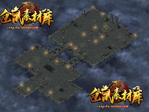 传奇地砖地图素材 暗黑天宫套图 高清地砖 无缝封边DT179