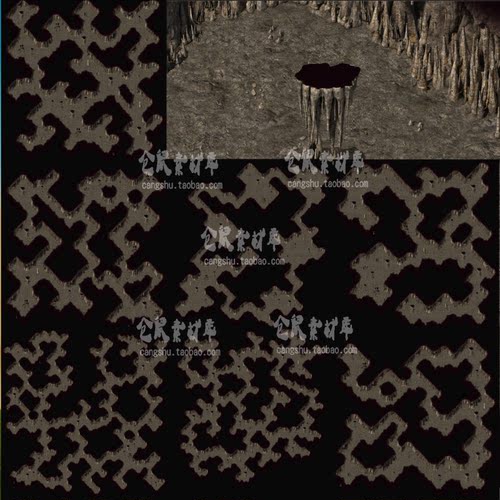 传奇地图素材 新百区 骨魔洞 7层 高清 套图 地砖无缝封边 DT876