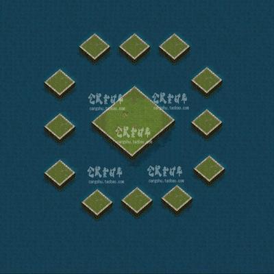 传奇地图素材  多人擂台 高清动态 独立地砖地图 无缝封边 DT732