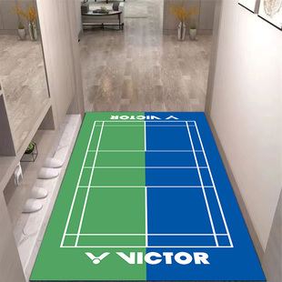 羽毛球馆俱乐部水晶绒地垫羽毛球场图案室内装饰地垫地毯定制LOGO