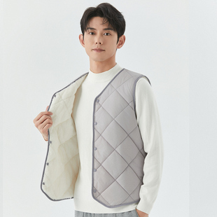 2025新款秋冬棉马甲男短款加厚马夹加绒保暖棉背心中老年打底坎肩