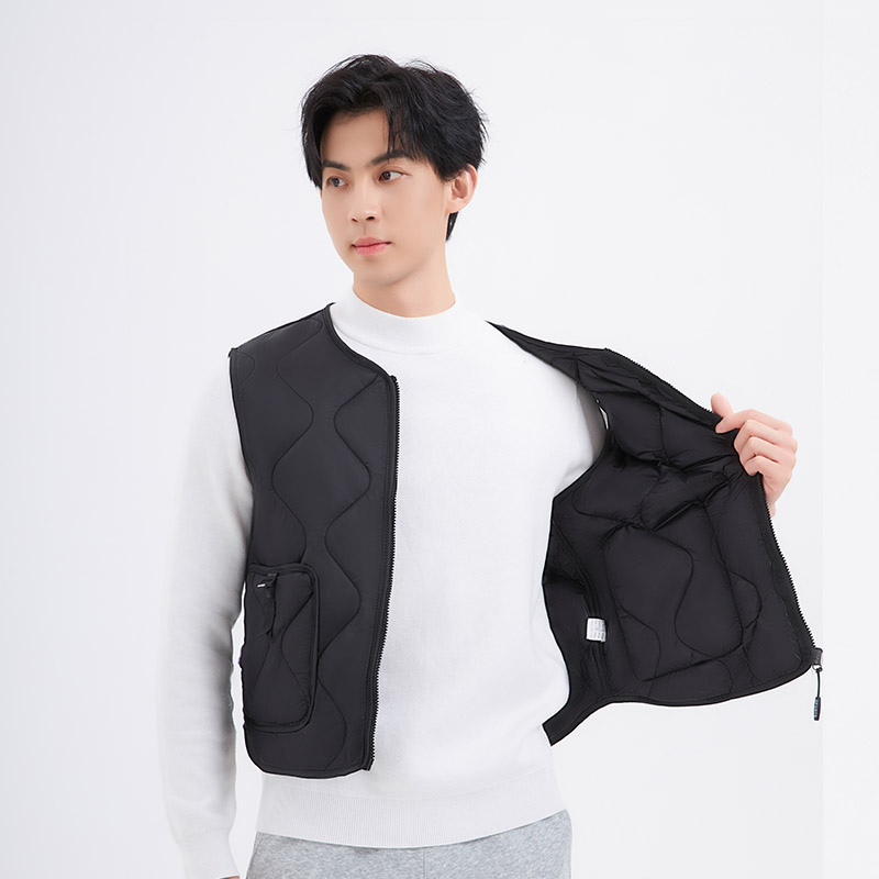 衫宣马甲拉链修身男士中青年背心