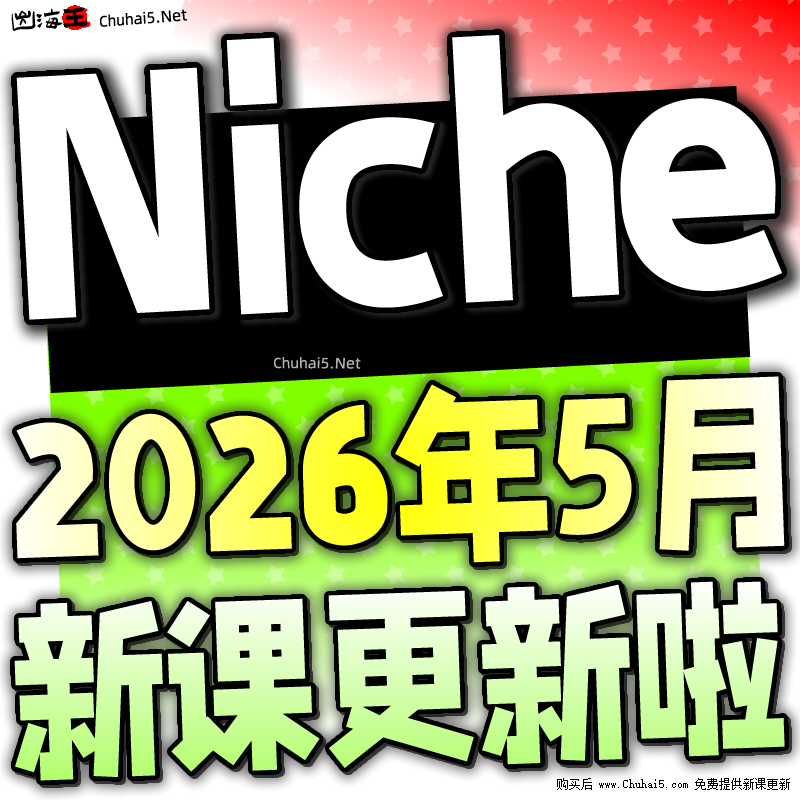 利基市场教程 外贸Niche营销推广课程 利基产品选品开发运营培训