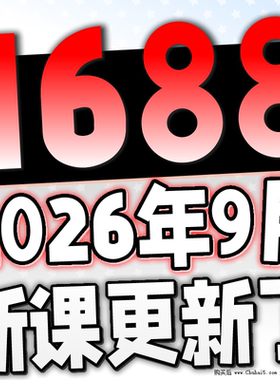 1688运营教学1688阿里巴巴批发市场开店课程店铺推广选品新手培训