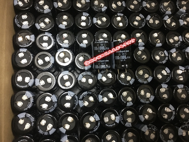 电解电容100V1000UF/100V 22*30音频滤波常用电容可替代80V 22x30