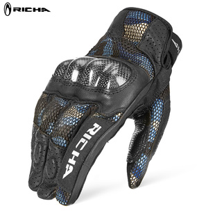 RICHA摩托车手套男夏季骑行防滑触屏碳纤维防摔四季越野机车装备