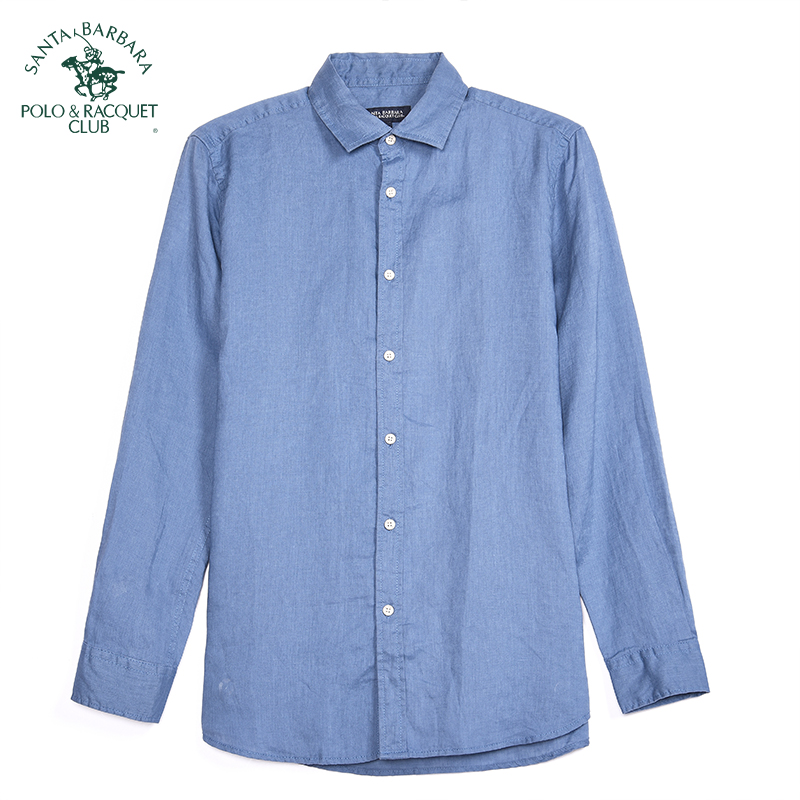 圣大男士长袖衬衫商务休闲