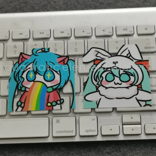 卡通防晒萌化可爱Q版反光车贴纸