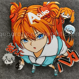 EVA新世纪福音战士初号机明日香绫波丽动漫游戏周边汽车贴纸车窗