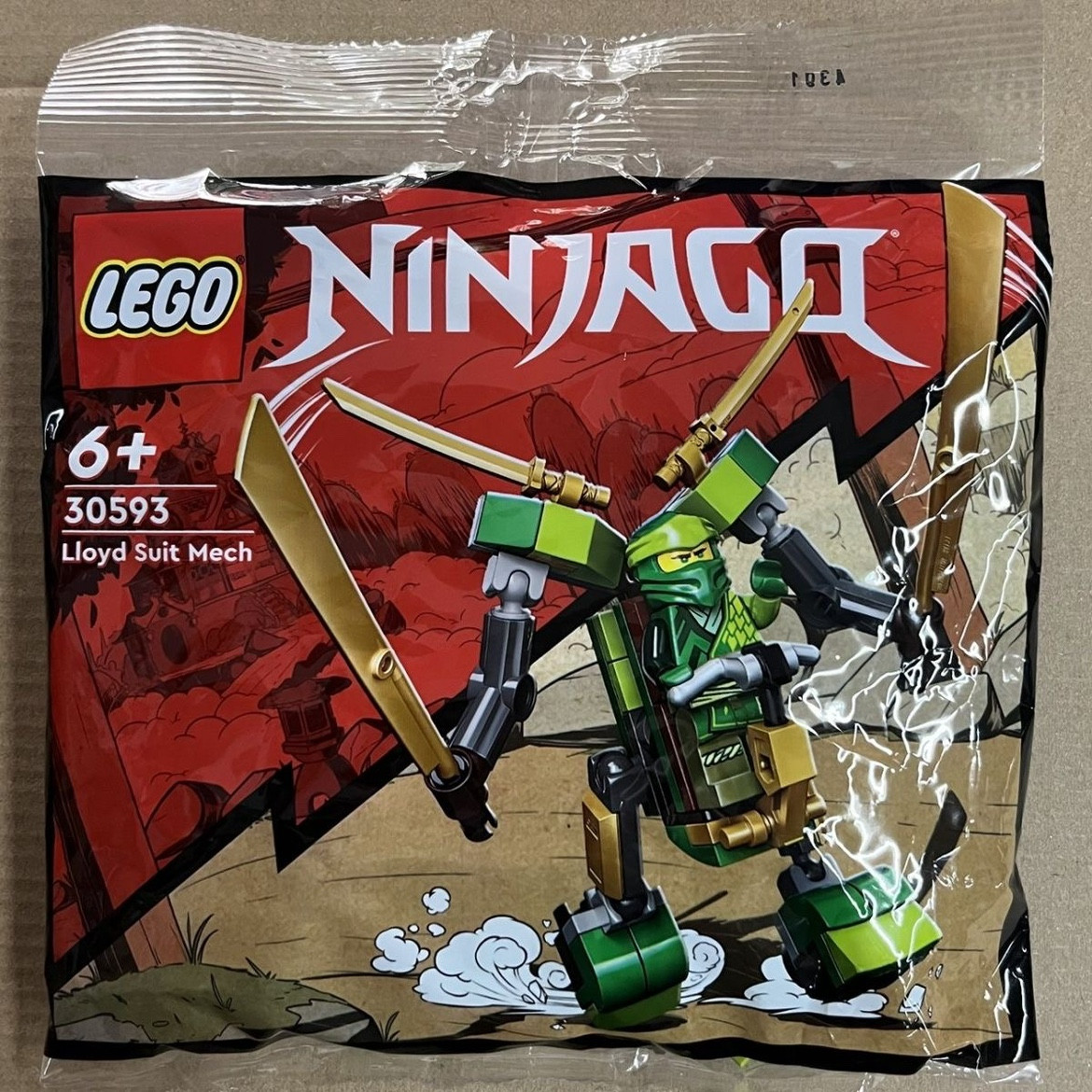 LEGO乐高30593劳埃德穿戴式机甲幻影忍者系列人仔拼包拼砌包玩具