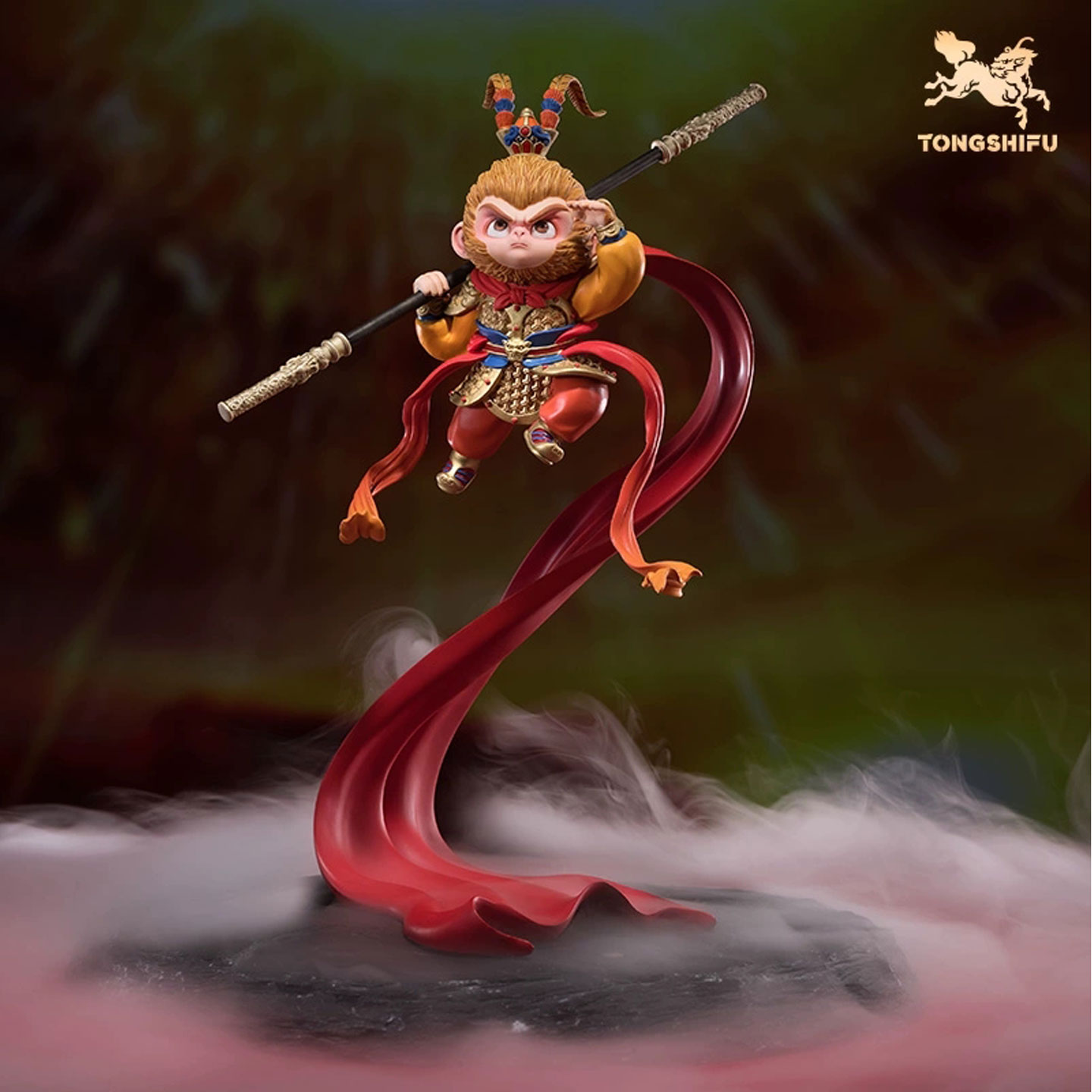 铜师傅大圣铜摆件一飞冲天