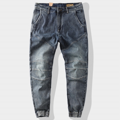 休闲余文乐男式工装裤洗水缩脚