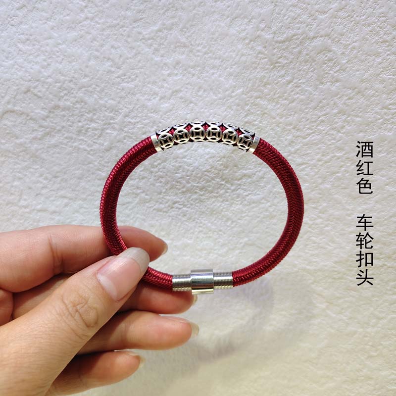 可穿青丝定制刻字手绳情侣礼物
