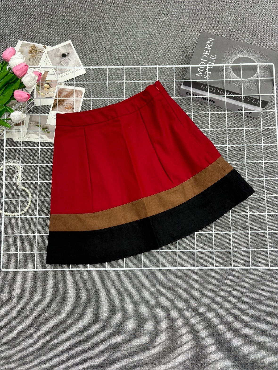 新款时尚复古红气质显瘦减龄百搭休闲韩系高腰半身裙女款A版半裙,女装/女士精品,半身裙,淘宝优惠券,粉丝福利购,淘宝优惠卷