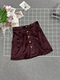 高品质时尚 百搭休闲半裙 韩系复古气质显瘦金丝绒半身裙女款