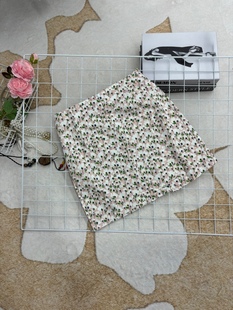 短裙 高腰显瘦气质款 高端时尚 复古碎花半身裙女春秋款